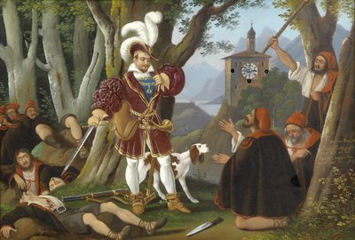 Emperor Maximilian I with the Robbers by Unbekannt Unbekannt